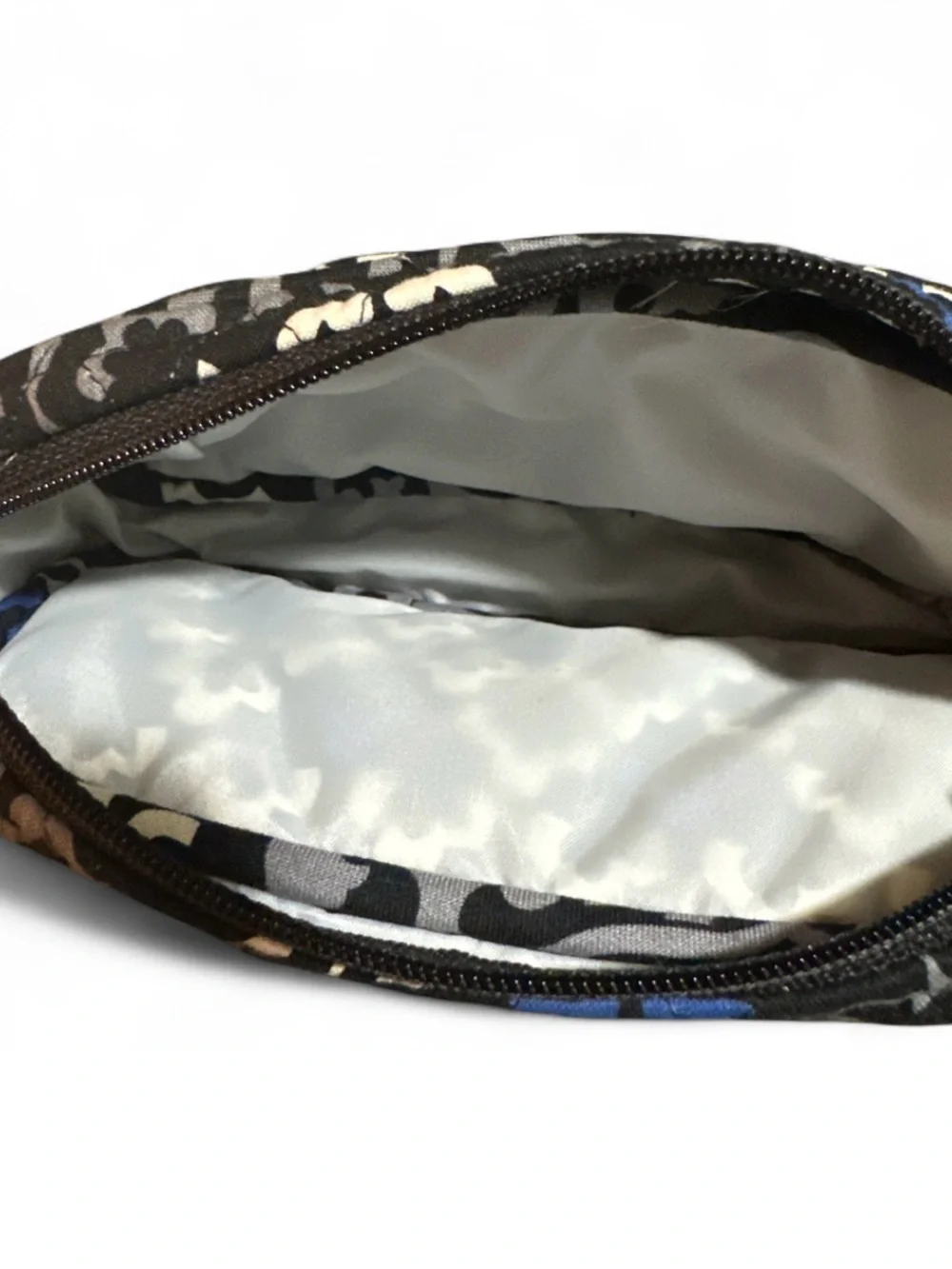 Vera Bradley Quilted Black & white Patterned Cosmetic Bag